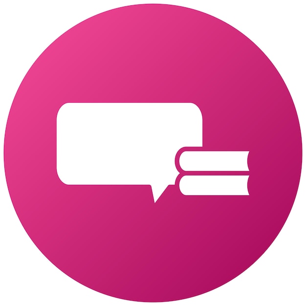 Vector library chat icon style