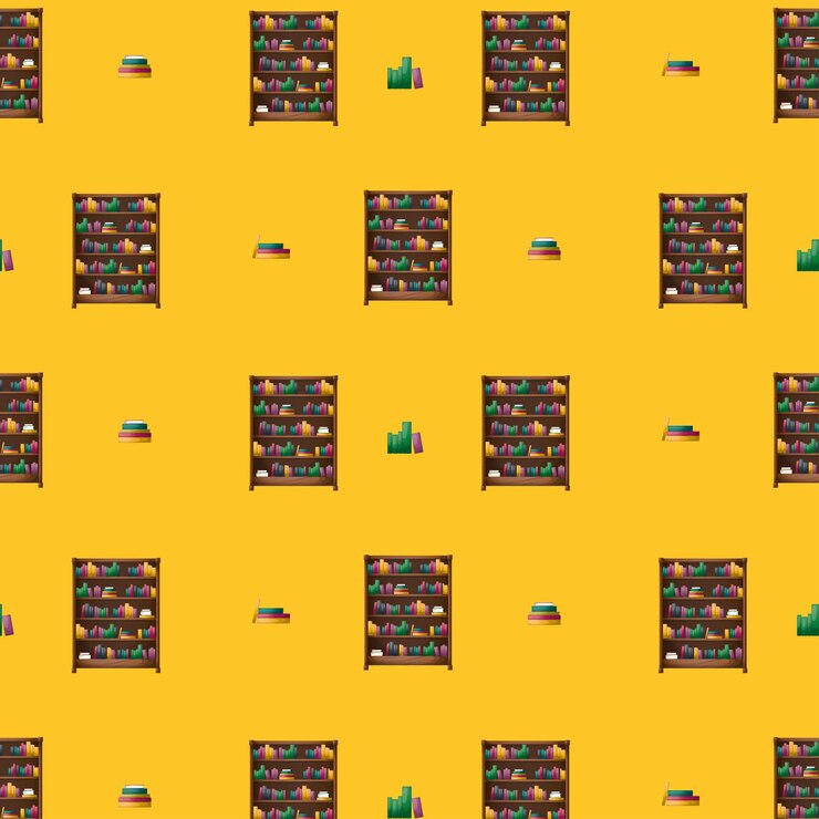 Vector library pattern vector illustration