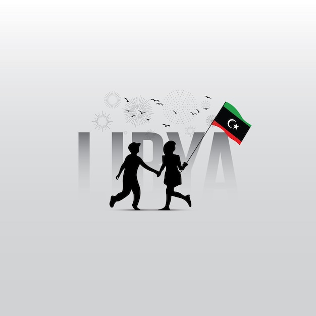 Libya Independence Day. Translation - Libya, December 24. National holiday.