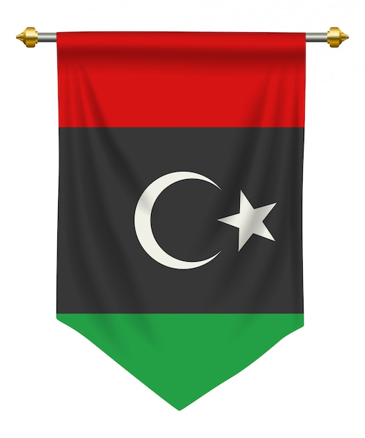 Vector libya pennant