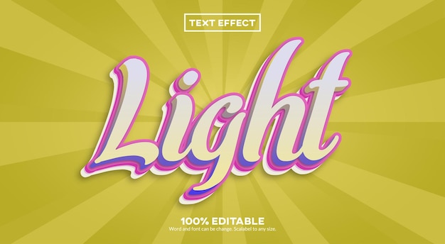 Licht 3D-teksteffect