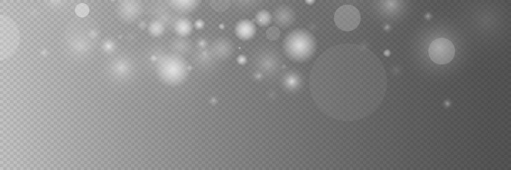 Vector licht abstracte gloeiende bokeh lichten licht bokeh effect geïsoleerd op transparante achtergrond