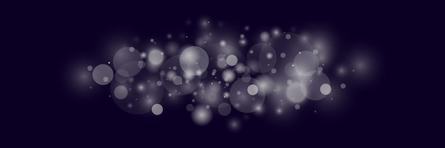 Licht abstracte gloeiende bokeh lichten Licht bokeh effect geïsoleerd op transparante achtergrond