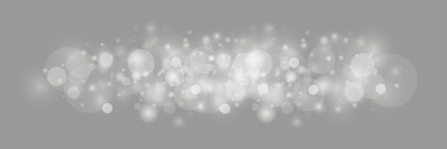 Licht abstracte gloeiende bokeh lichten Licht bokeh effect geïsoleerd op transparante achtergrond