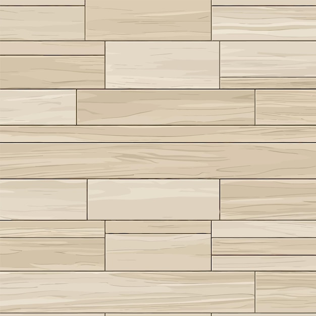 Licht beige houten tegels achtergrond naadloze vector illustratie vlak ontwerp hoge resolutie