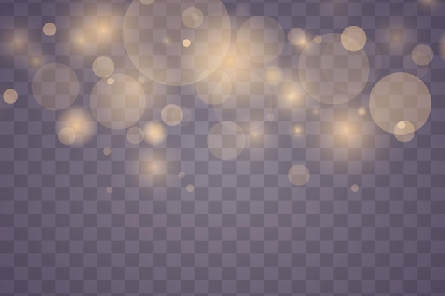 Licht bokeh effect op een transparante achtergrond Vector EPS 10