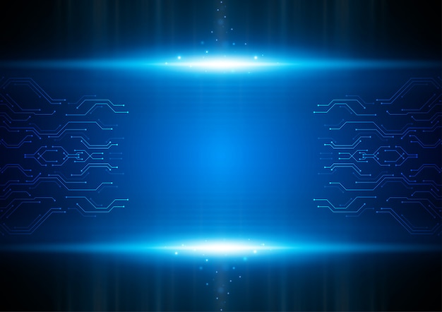 Licht circuit technologie vector concept.