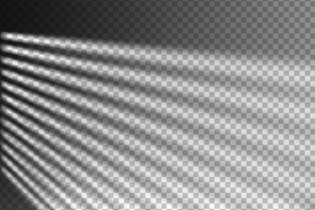 Licht-effect schaduw overlay van venster geïsoleerde transparante achtergrond