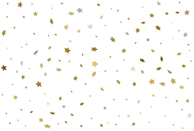 Licht gouden glitter confetti achtergrond d sterren
