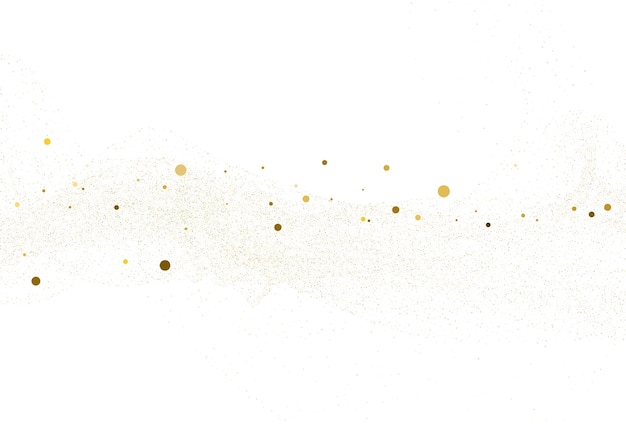 Licht gouden glitter ronde confetti achtergrond