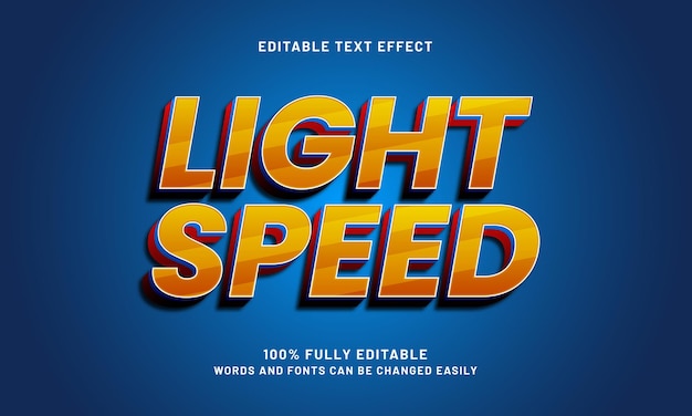 licht snelheid bewerkbare tekst effect met een snelheid en straat tekst stijl