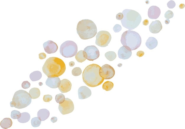 Lichtbeige aquarel bubbels vector illustratie