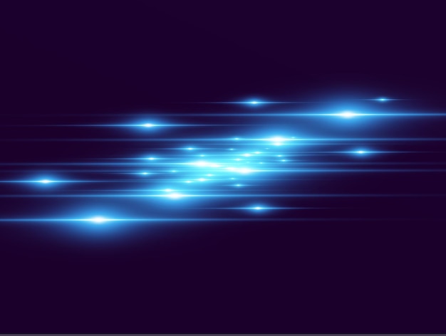 Lichtblauw vector speciaal effect Gloeiende mooie heldere lijnen op een donkere achtergrond