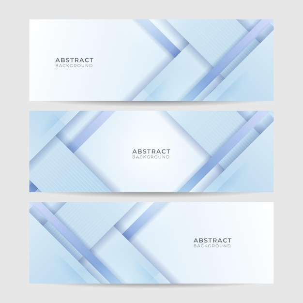 Lichtblauw wit abstract modern bannerontwerp als achtergrond Vector grafische patroonsjabloonillustratie