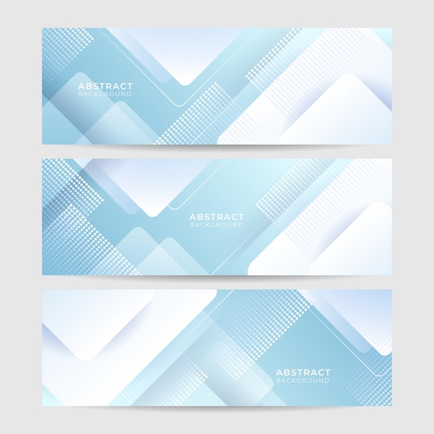 Lichtblauw wit abstract modern bannerontwerp als achtergrond Vector grafische patroonsjabloonillustratie