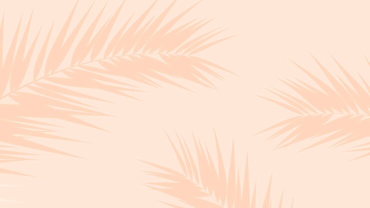 Vector lichte beige achtergrond met schaduwen van palmbladeren tropisch zomerbehang.