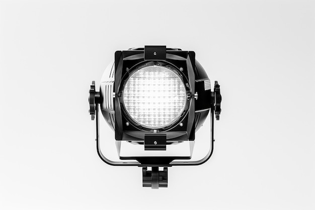 Vector lichte podiumapparatuur voor concerten 3d-weergave van drie lichten met reflectoren
