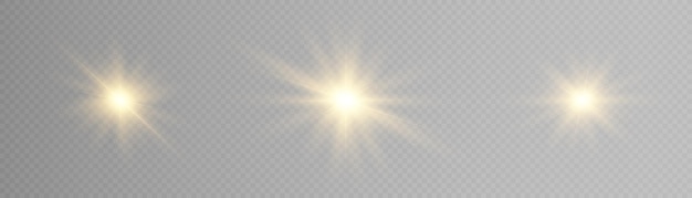 Lichtflits op een transparante achtergrond licht zonlicht png licht uitbarsting van licht png vector