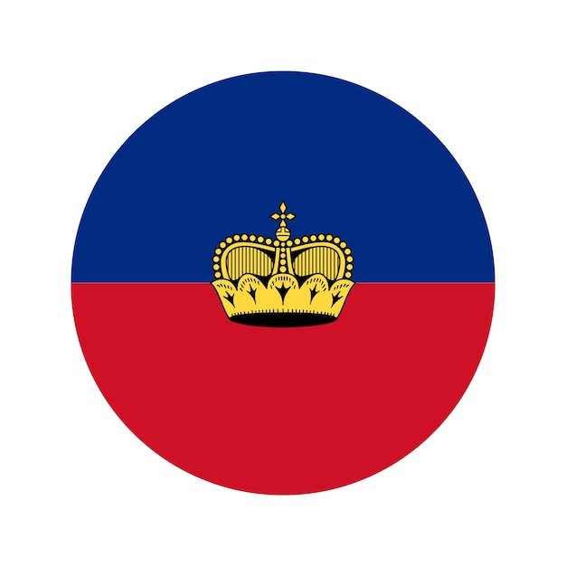 독립 기념일 또는 선거를 위한 리히텐슈타인 국기 간단한 그림