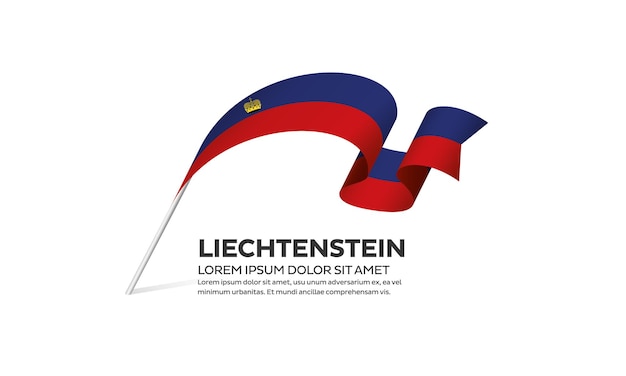 Liechtensteinse vlag vector