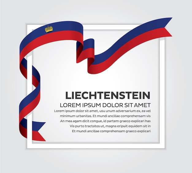 Liechtensteinse vlag vector