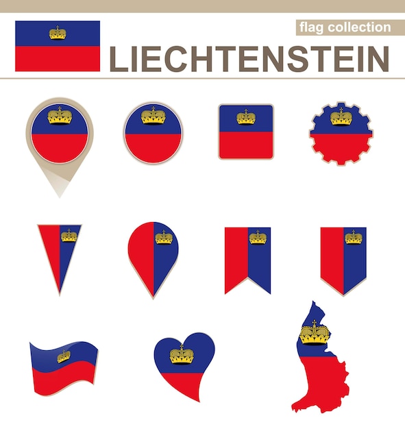 Liechtensteinse Vlaggencollectie, 12 versies