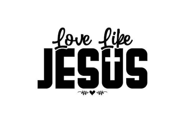 Liefde als Jezus SVG