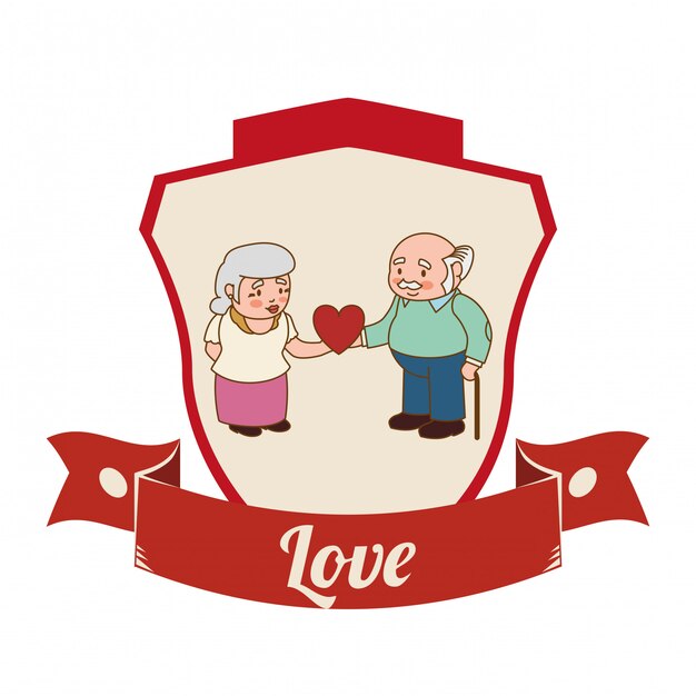 Liefde en romantische iconen ontwerp