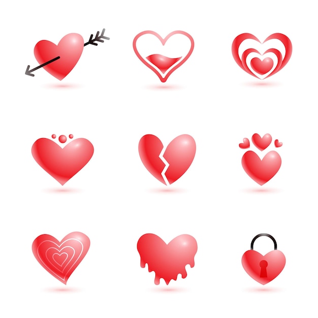 Liefde Icon Set-collectie