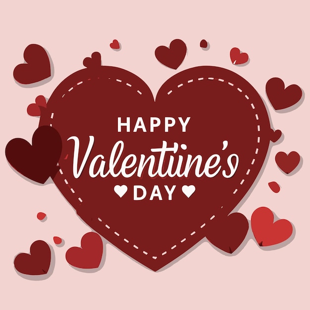 Liefde in eenvoud Vector Valentijnsdag vreugde