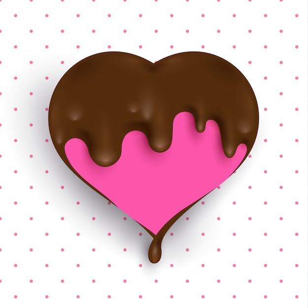 Liefde met gesmolten chocolade