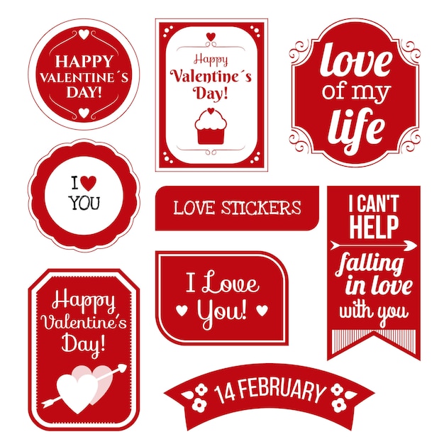 Liefde stickers collectie