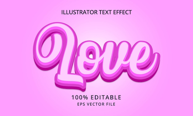 Liefde tekst effect