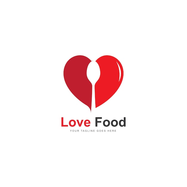Liefde voedsel logo
