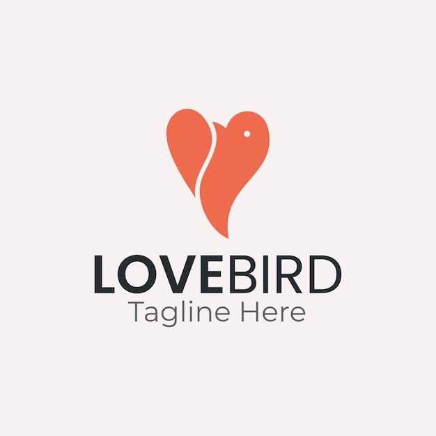 Liefde vogel logo