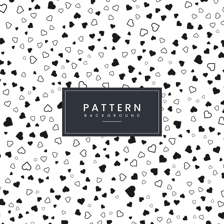 Vector liefde vormen patroon achtergrond ontwerp sjabloon vector illustratie