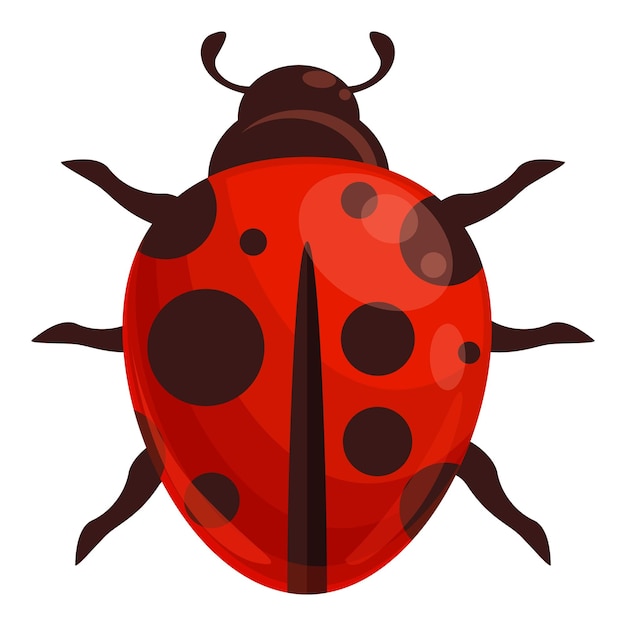 Lieveheersbeestje insect pictogram cartoon vector Lente bug Forest kever