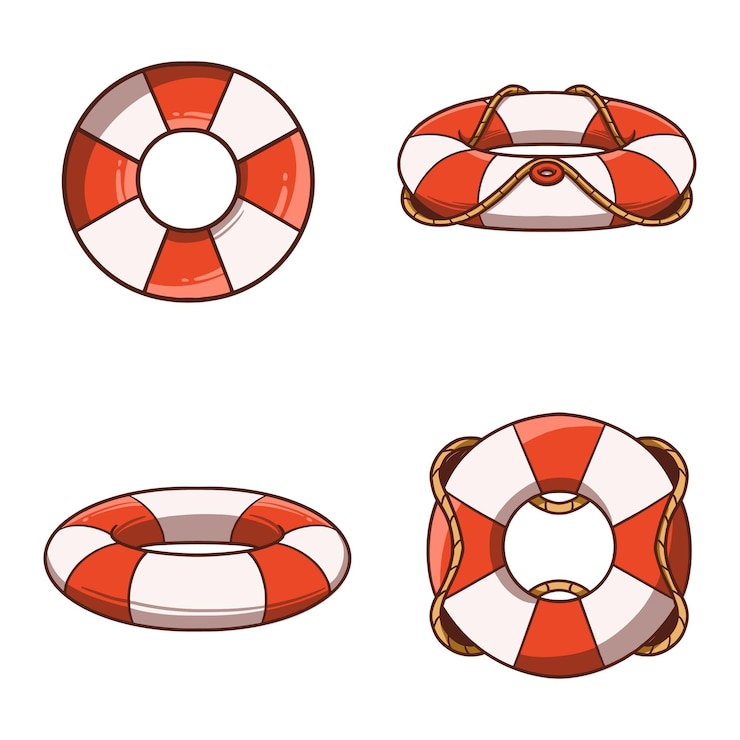 Vector life buoy vector illustration
