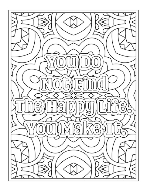 Life Changing Quotes Coloring Pages for Kdp Coloring Pages
