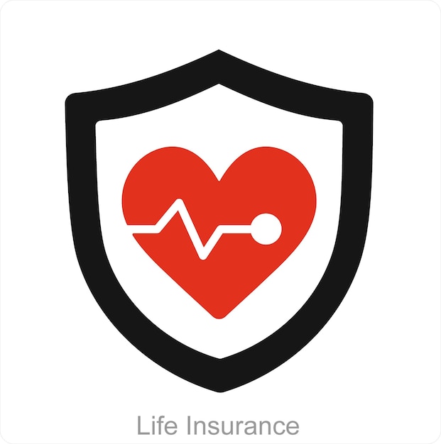 Life Insurance and protection icon concept