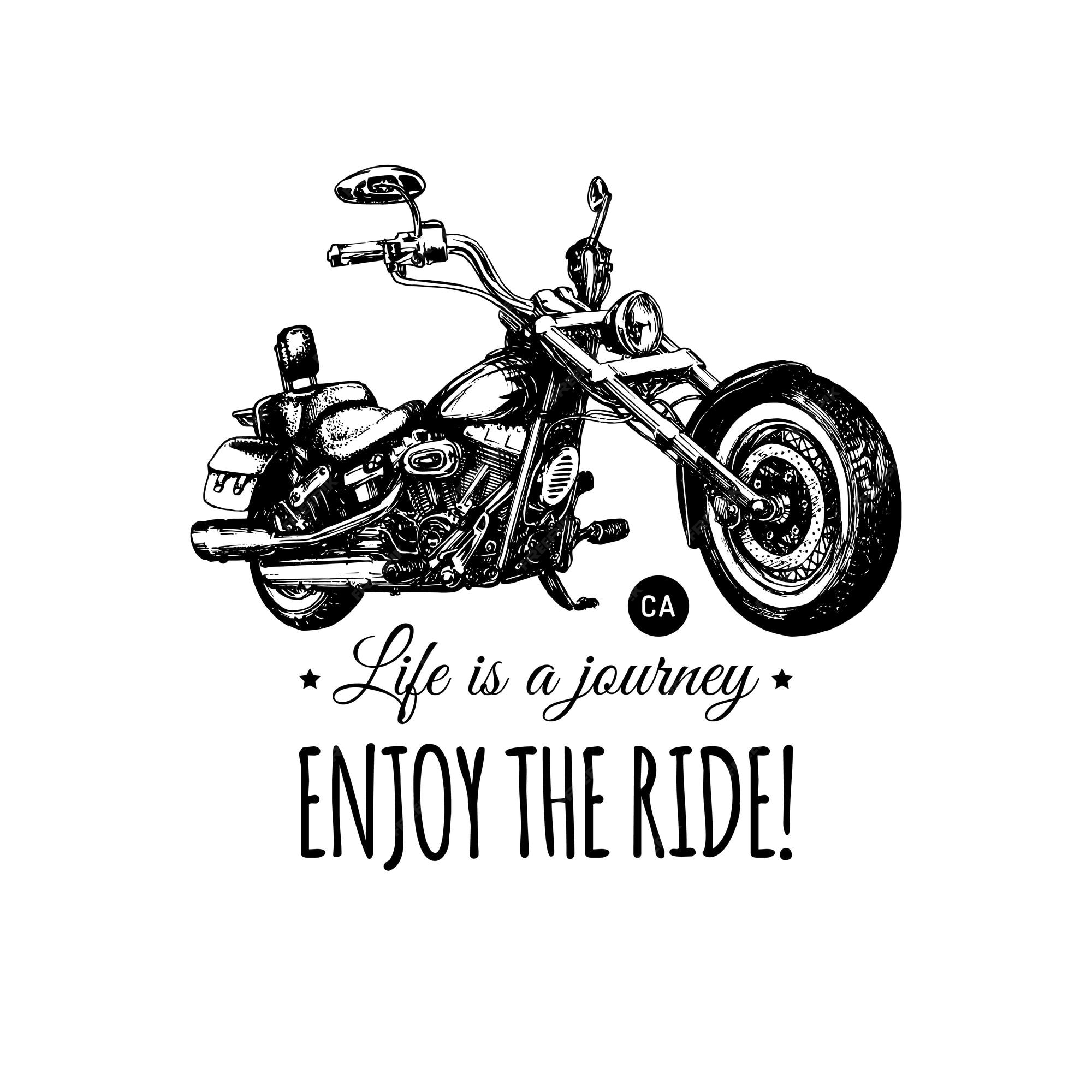 Life is a journey enjoy the ride Royalty Free Vector Image