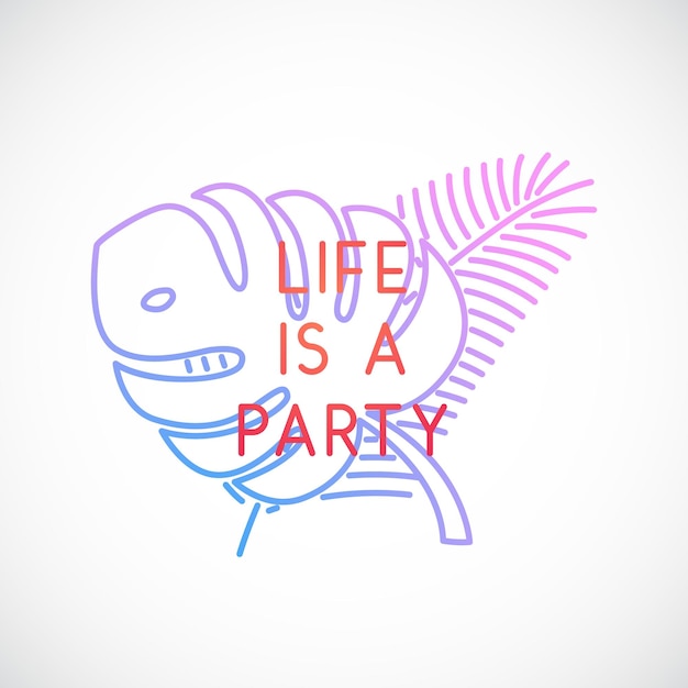 人生はパーティーの引用です