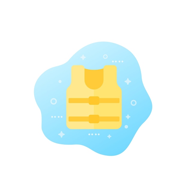 Life jacket icon, vector art