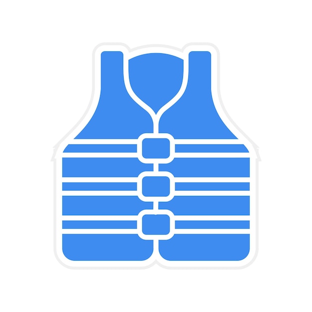 Vector life jacket icon vector image can be used for water sports