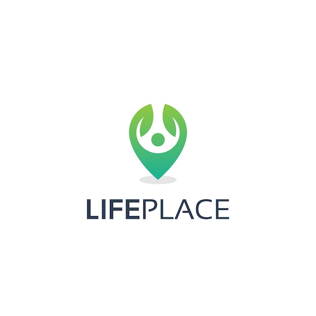 Vector life place logo-ontwerp