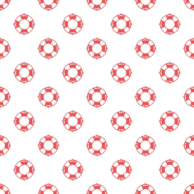Vector life ring seamless pattern background