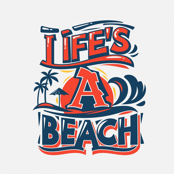 Life's a Beach. Summer Quote