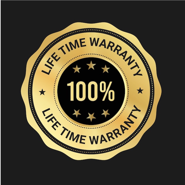 Life time Warranty logo design Lifetime Warranty vector badge icons