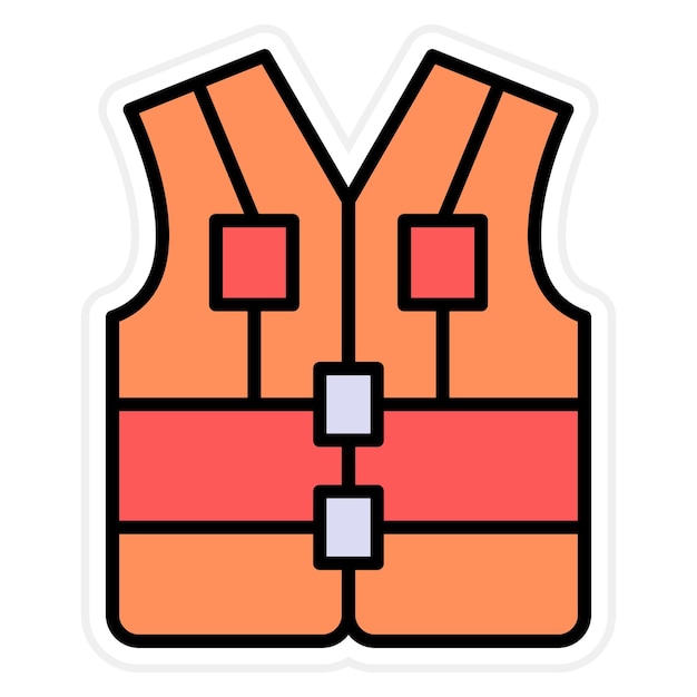 Life Vest icon vector image Can be used for Protection and Security