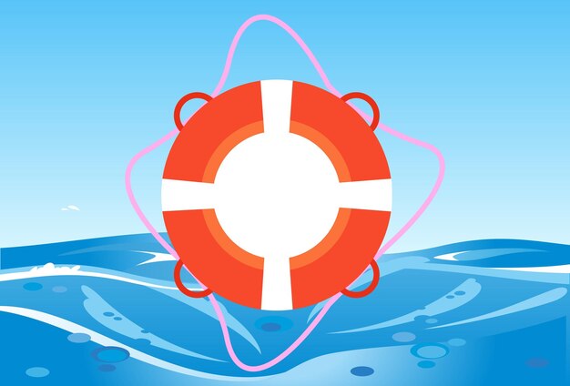 Концептуальная иллюстрация Lifebuoy Стильная и красивая
